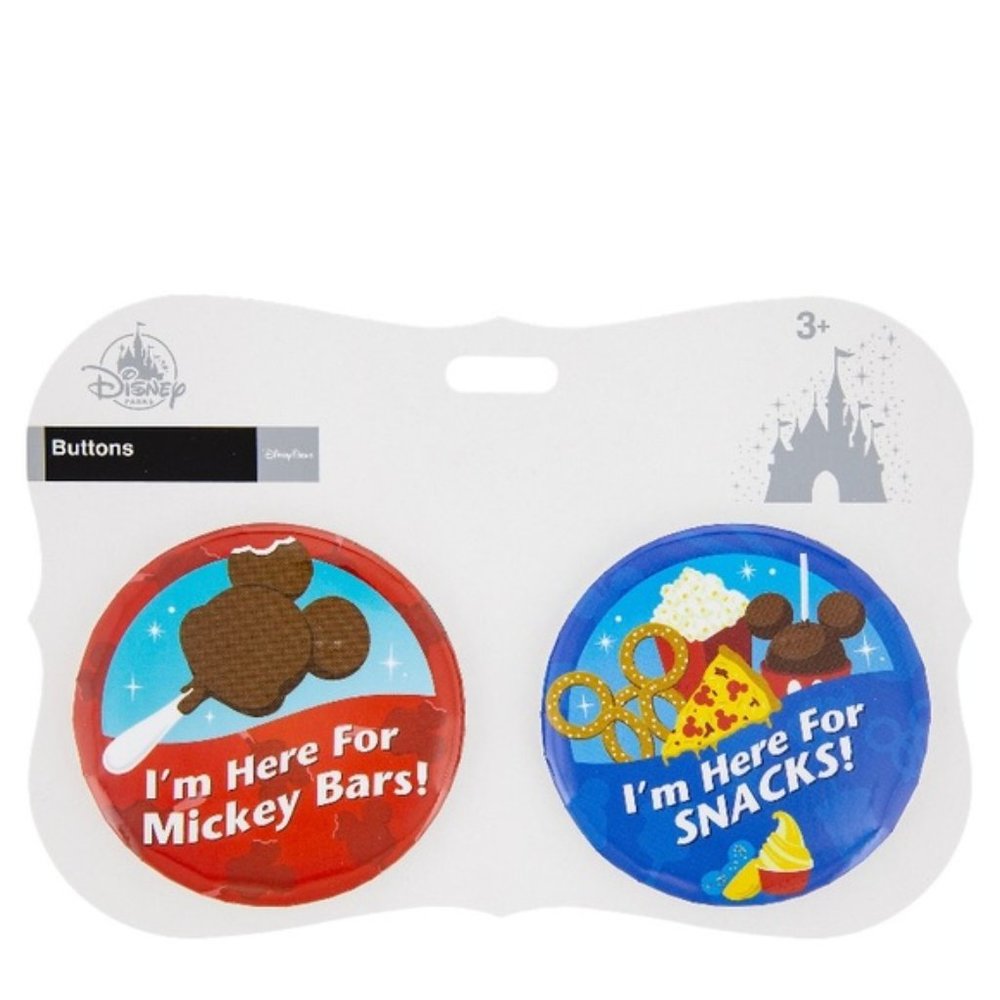 Disney Parks Button Set - SNACKS